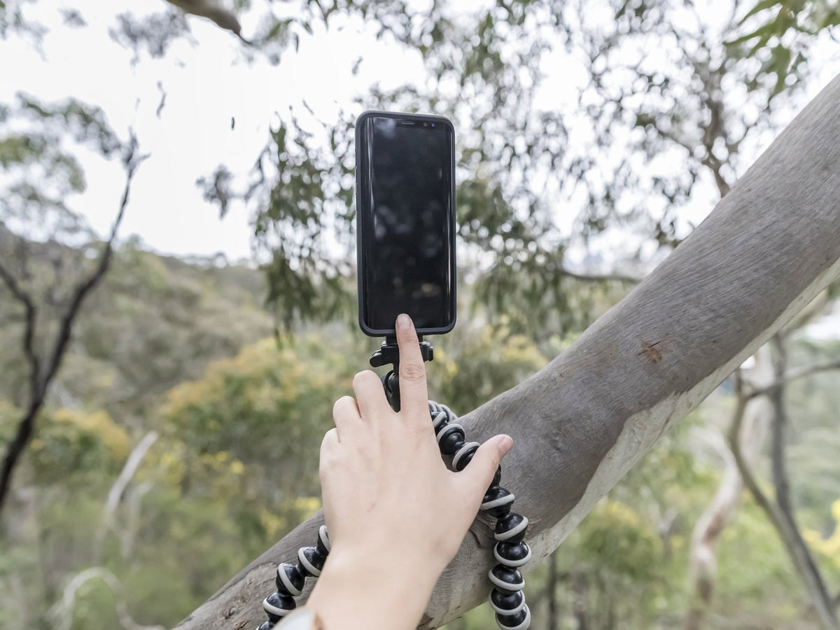 using quad lock tripod adaptor for samsung galaxy s8