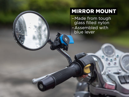 Quad Lock mirror mount with vibration dampener