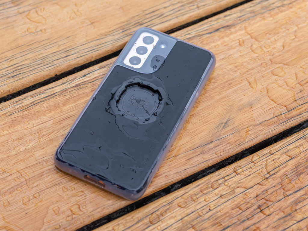 quad lock poncho protecting galaxy s21 camera