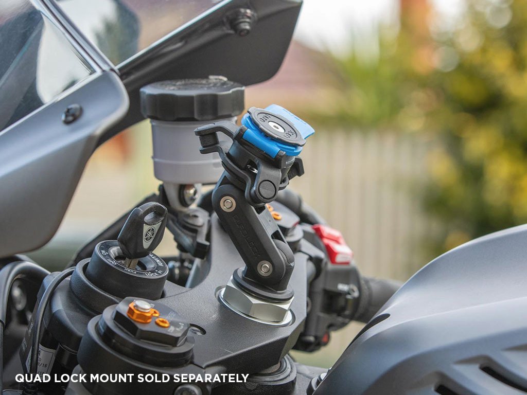 quad lock vibration dampener on fork stem mount